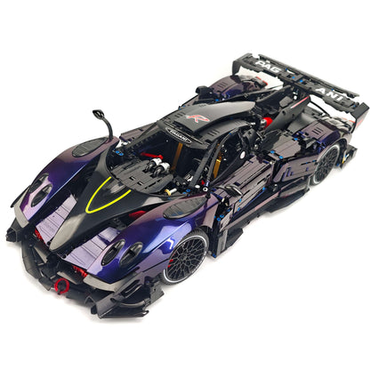 Trilumity Building Block Set: 1:8 Pagani Zonda R | Chameleon Metallic Paint Italian Hypercar (3300+-Piece)