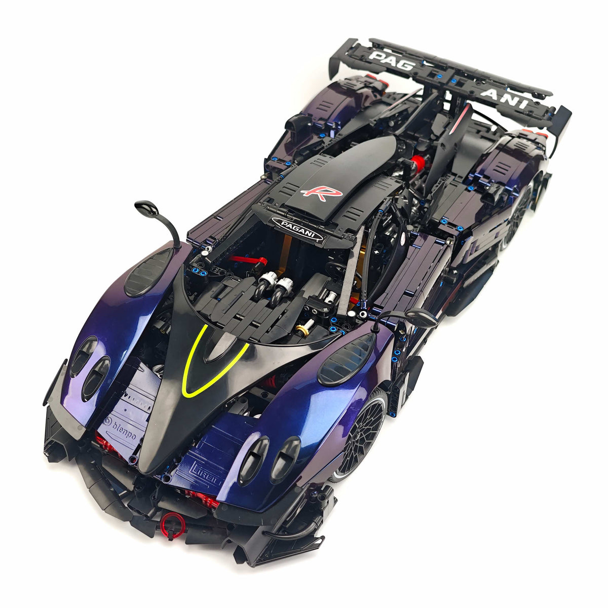 Trilumity Building Block Set: 1:8 Pagani Zonda R | Chameleon Metallic Paint Italian Hypercar (3300+-Piece)