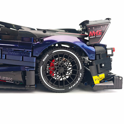Trilumity Building Block Set: 1:8 Pagani Zonda R | Chameleon Metallic Paint Italian Hypercar (3300+-Piece)