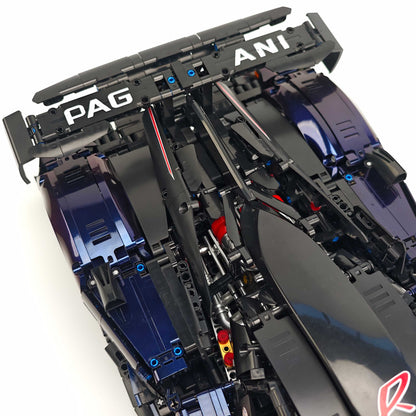 Trilumity Building Block Set: 1:8 Pagani Zonda R | Chameleon Metallic Paint Italian Hypercar (3300+-Piece)