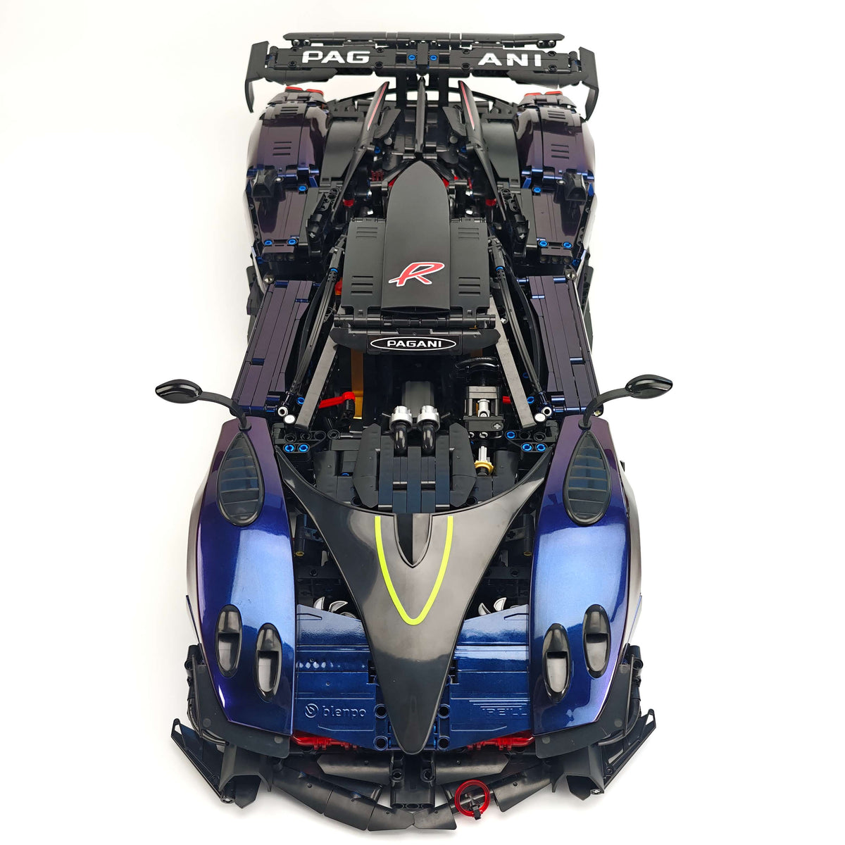 Trilumity Building Block Set: 1:8 Pagani Zonda R | Chameleon Metallic Paint Italian Hypercar (3300+-Piece)