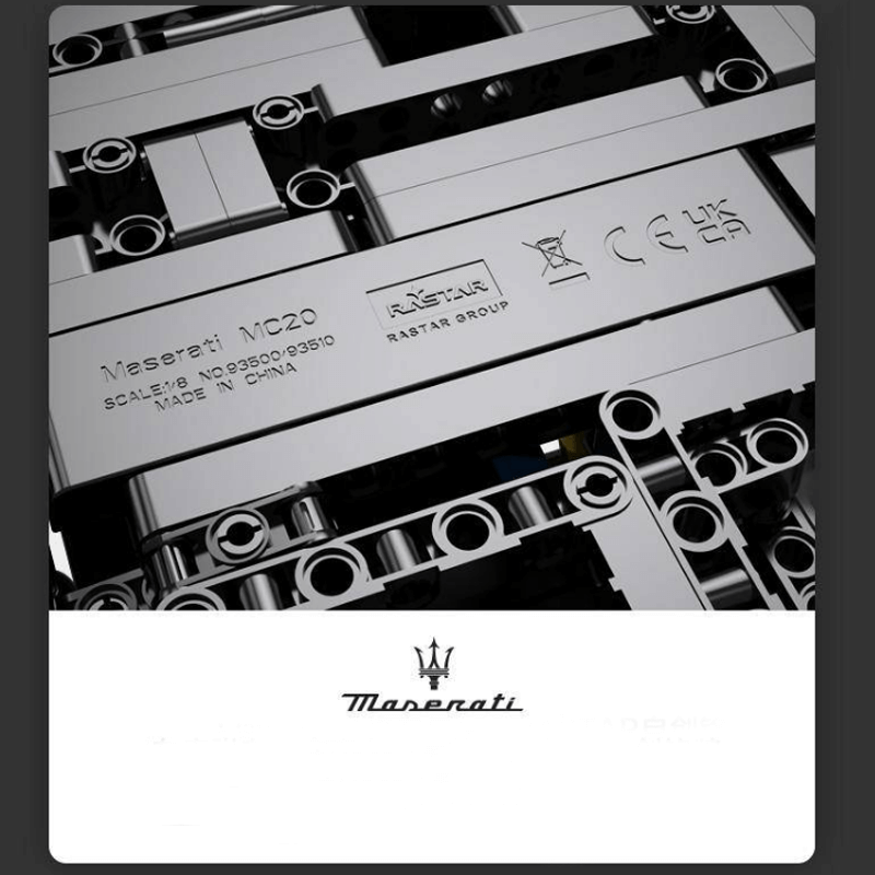 Trilumity Building Block Set: 1:8 Maserati Mc20 | Italian Supercar Masterpiece (3500+-Piece)