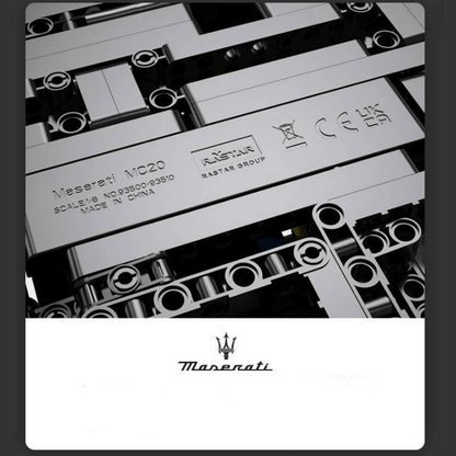 Trilumity Building Block Set: 1:8 Maserati Mc20 | Italian Supercar Masterpiece (3500+-Piece)