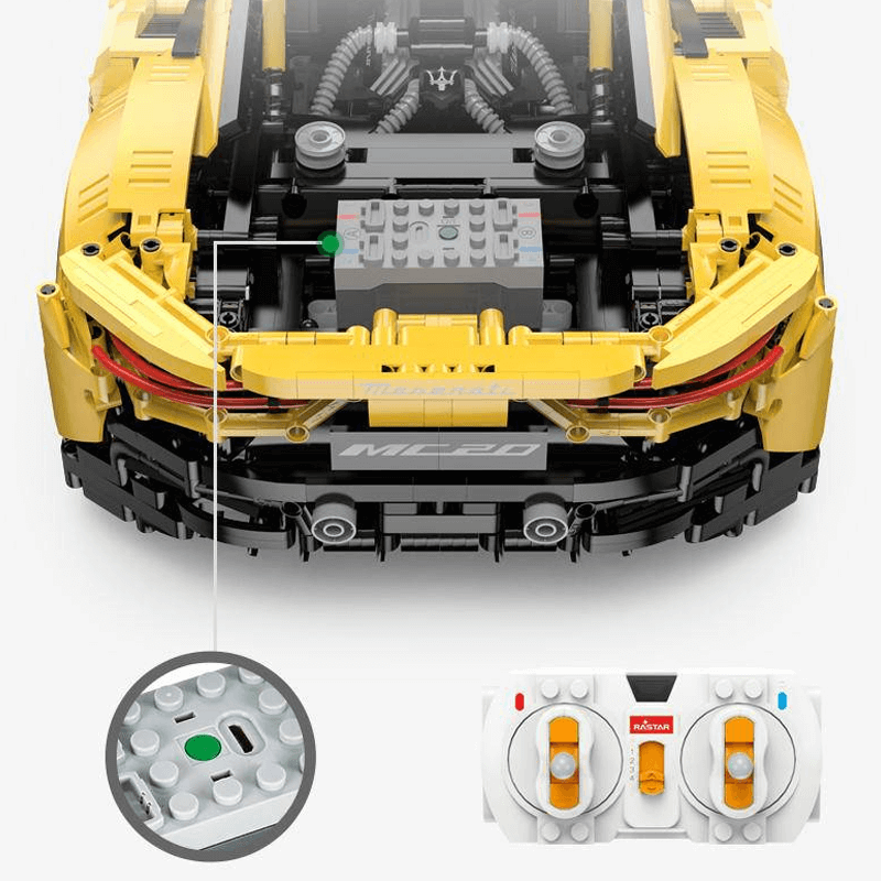 Trilumity Building Block Set: 1:8 Maserati Mc20 | Italian Supercar Masterpiece (3500+-Piece)