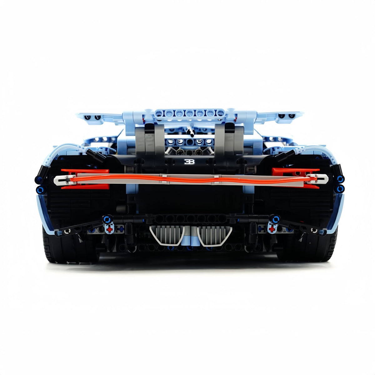 Trilumity Bugatti Chiron, Custom Modified Gulf Blue Version Building Block Set, 1:8 Scale, Remote Control, 4,031-Piece