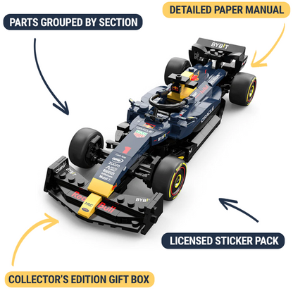 Trilumity Oracle Red Bull F1 Racing RB19, Excellent Collection Building Block Set, 333-Piece