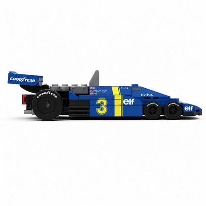Trilumity Building Block Set: 1:24 Tyrrell P34 | Formula Six Racing Car | Includes a Complete Set of Stickers (163Piece)