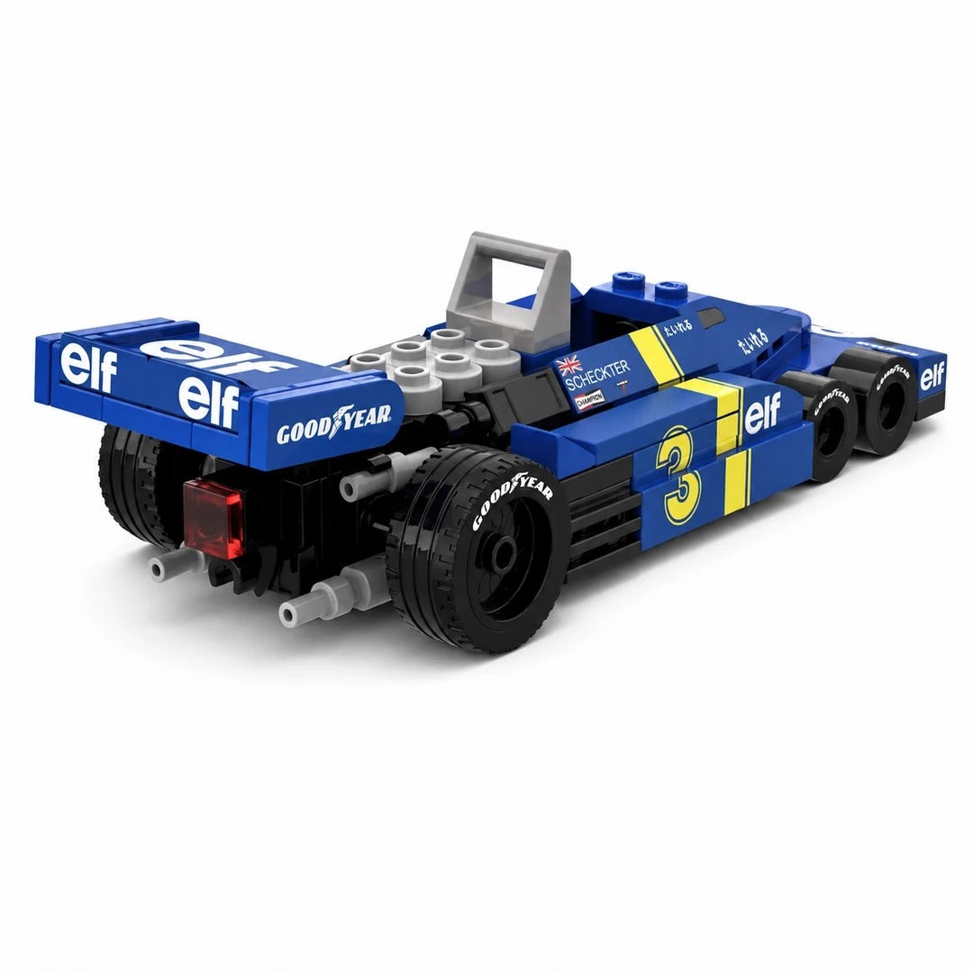 Trilumity Building Block Set: 1:24 Tyrrell P34 | Formula Six Racing Car | Includes a Complete Set of Stickers (163Piece)