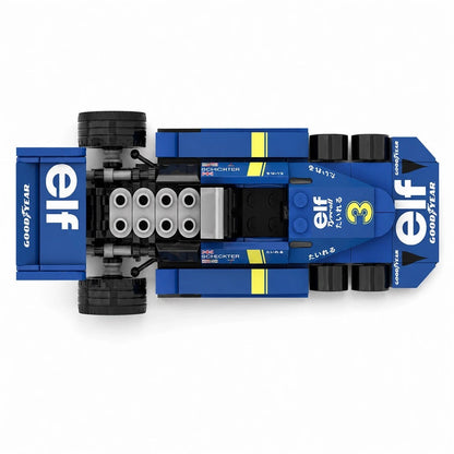 Trilumity Building Block Set: 1:24 Tyrrell P34 | Formula Six Racing Car | Includes a Complete Set of Stickers (163Piece)