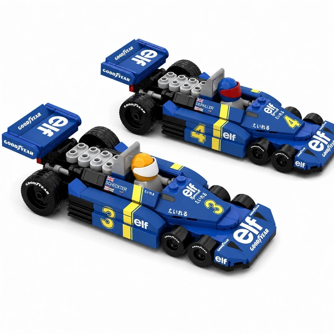 Trilumity Building Block Set: 1:24 Tyrrell P34 | Formula Six Racing Car | Includes a Complete Set of Stickers (163Piece)