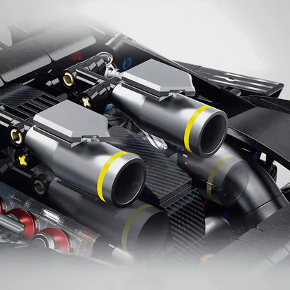Trilumity Motorized Building Block Set: 1:8 The Ultimate Track-Built Ferrari 296 Supercar (3729-Piece)