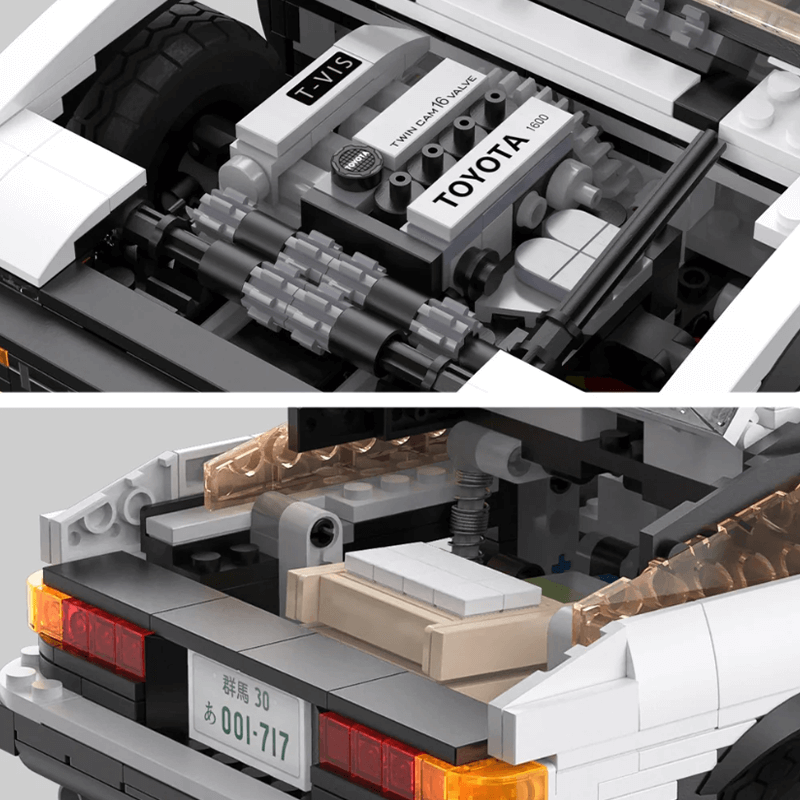 Trilumity Building Block Set: Initial D Toyota Ae86, Genuine Authorized collector's Edition(1324-Piece)