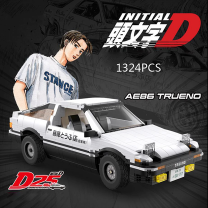 Trilumity Building Block Set: Initial D Toyota Ae86, Genuine Authorized collector's Edition(1324-Piece)