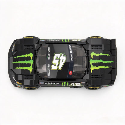 Trilumity Building Block Set: Toyota Camry Trd for 23Xi Racing | Nascar 2022 Busch #45 Monster Energy Livery (311-Piece)