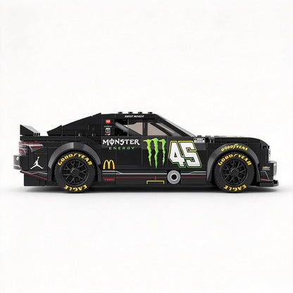 Trilumity Building Block Set: Toyota Camry Trd for 23Xi Racing | Nascar 2022 Busch #45 Monster Energy Livery (311-Piece)