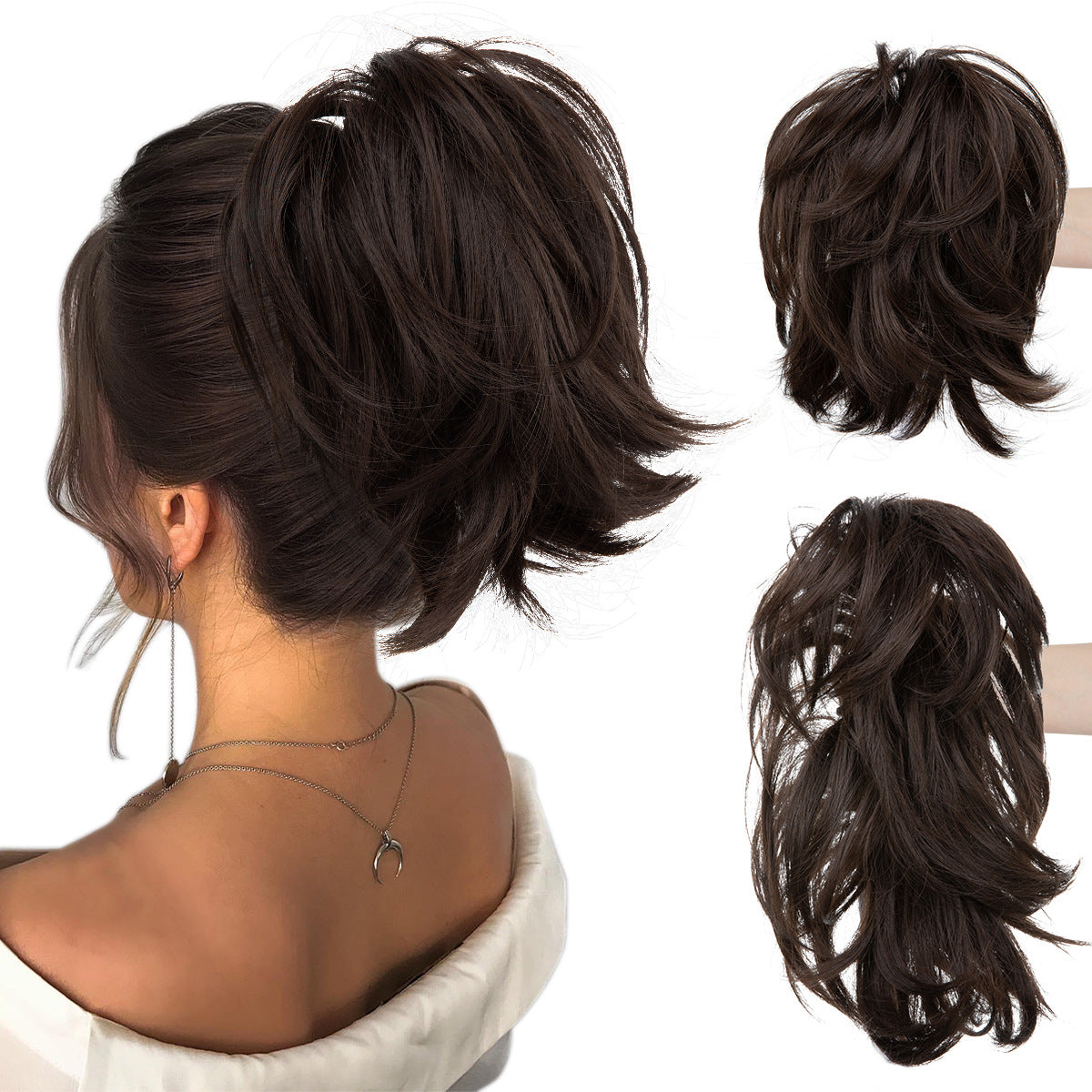 Trilumity Curly Ponytail in 1B, overview