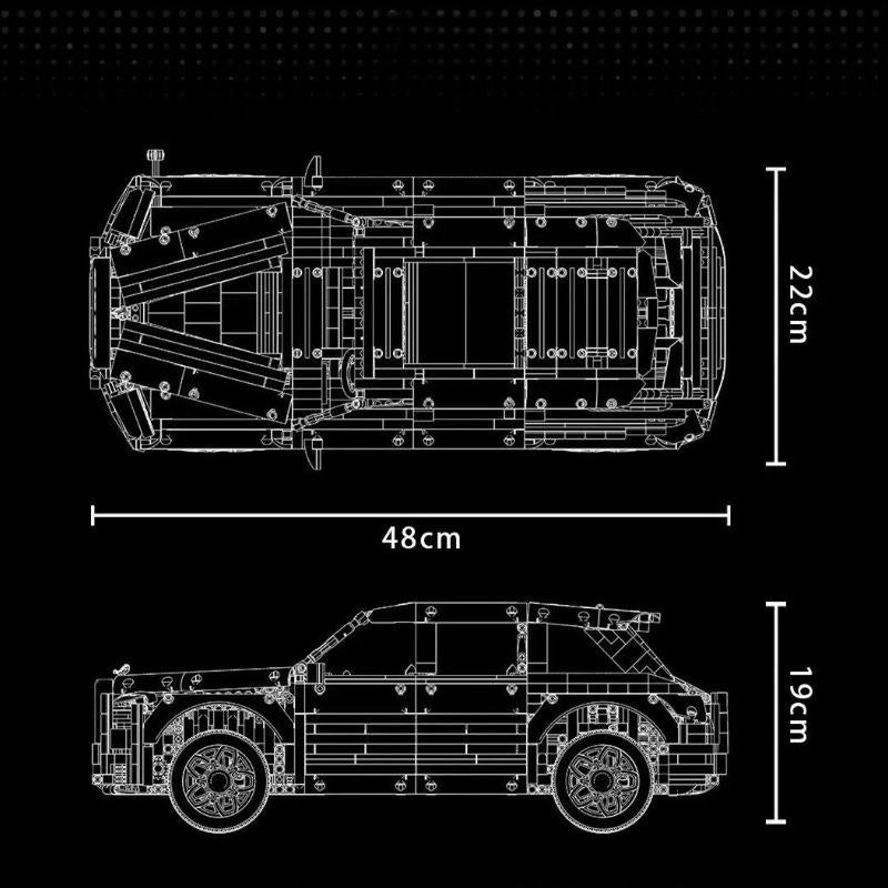 Trilumity Building Block Set: 1:8 Rolls-Royce Cullinan with Remote Concrol | Bavbrick.com