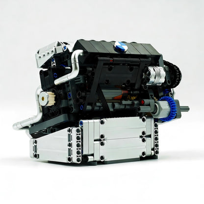 Trilumity Building Block Set: Motorised Inline-6 BMW Engine | German Performance Legend (743-Piece)