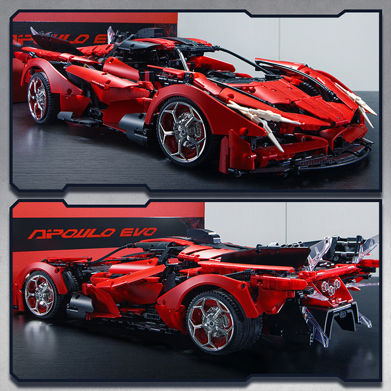 Trilumity Building Block Set: 1: 8 Apollo Evo Red Devil with Remote Control, High Detail Restoration (3669-Piece)