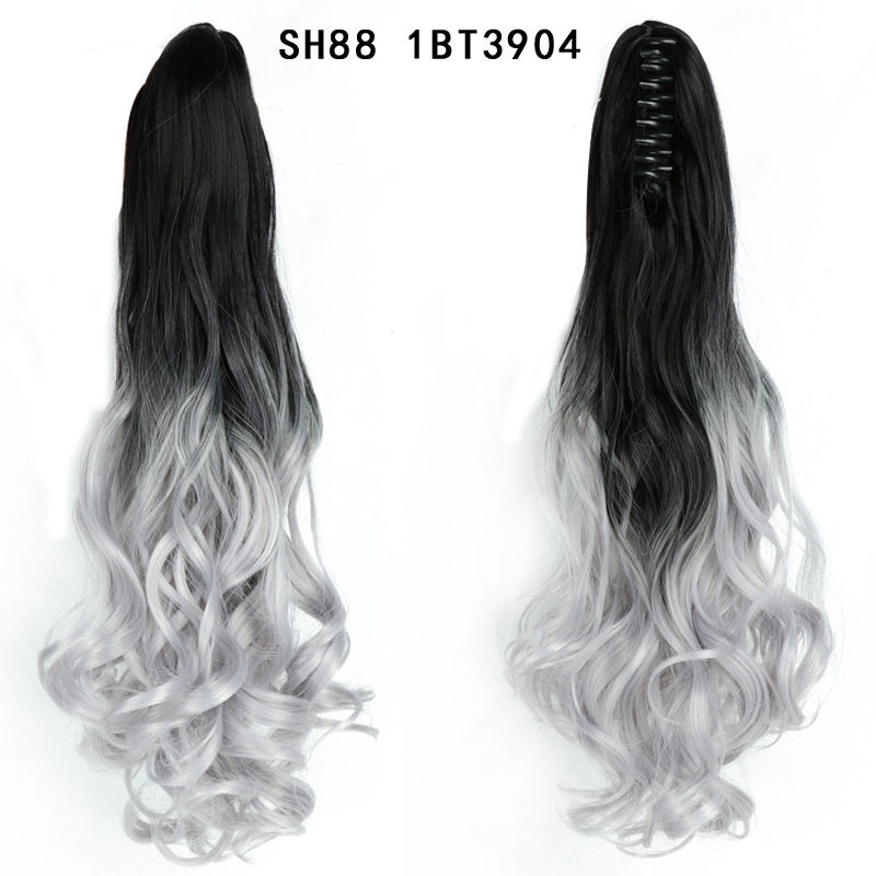 Trilumity Curly Ponytail in Blonde, as supplied in packaging
