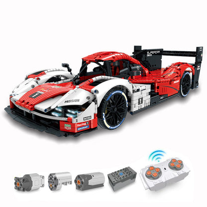 Trilumity Building Block Set: 1: 8 Porsche 963 Racing Car, Iconic Design and Authentic Details (3460-Piece)