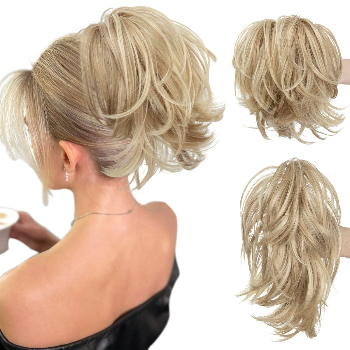 Trilumity Curly Ponytail in 1B, additional product photo 2