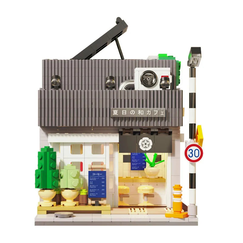 Cada MOC Building Block Set: Japanese Summer Coffee Shop 66007