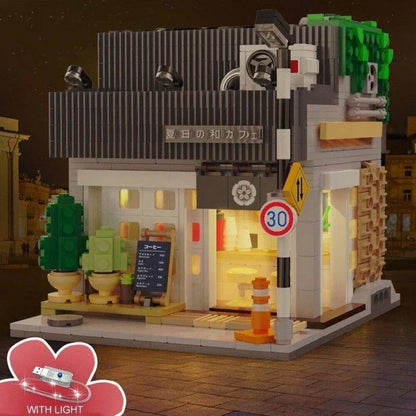 Cada MOC Building Block Set: Japanese Summer Coffee Shop 66007