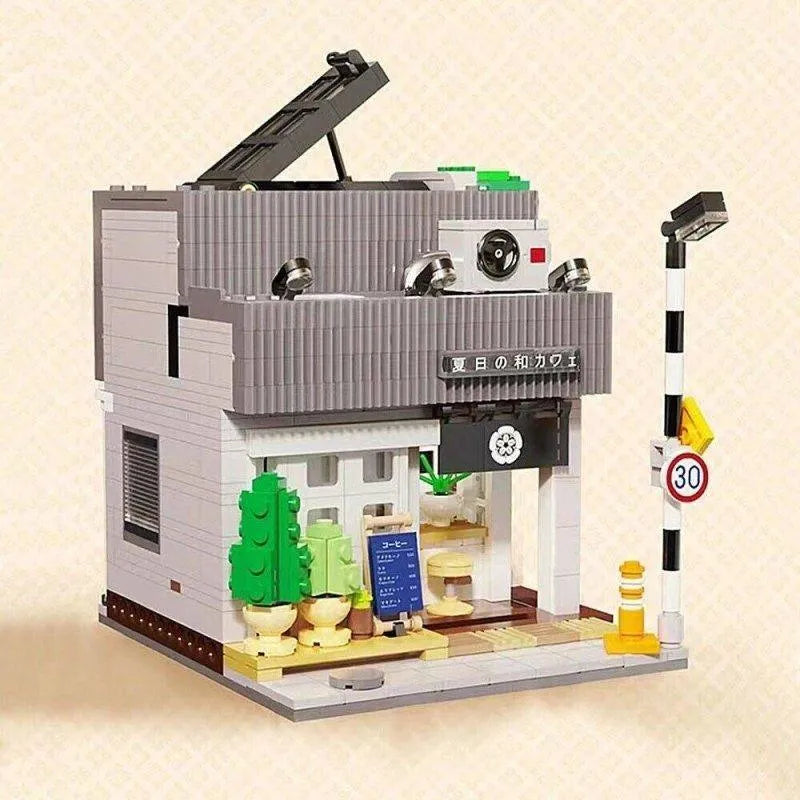 Cada MOC Building Block Set: Japanese Summer Coffee Shop 66007