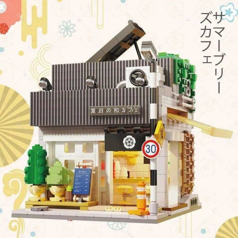 Cada MOC Building Block Set: Japanese Summer Coffee Shop 66007