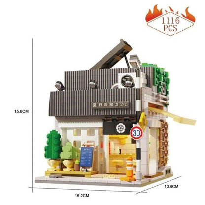 Cada MOC Building Block Set: Japanese Summer Coffee Shop 66007