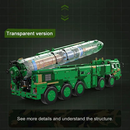 Cada MOC Motorized Building Block Set: DF-21D Anti Ship Ballistic Missile Vehicle, Model C56031
