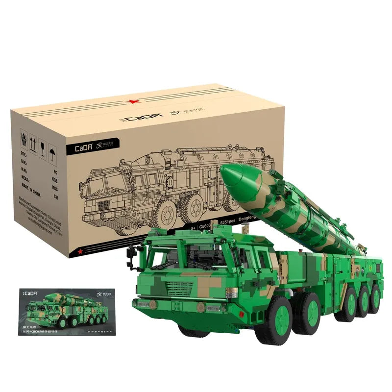 Cada MOC Motorized Building Block Set: DF-21D Anti Ship Ballistic Missile Vehicle, Model C56031
