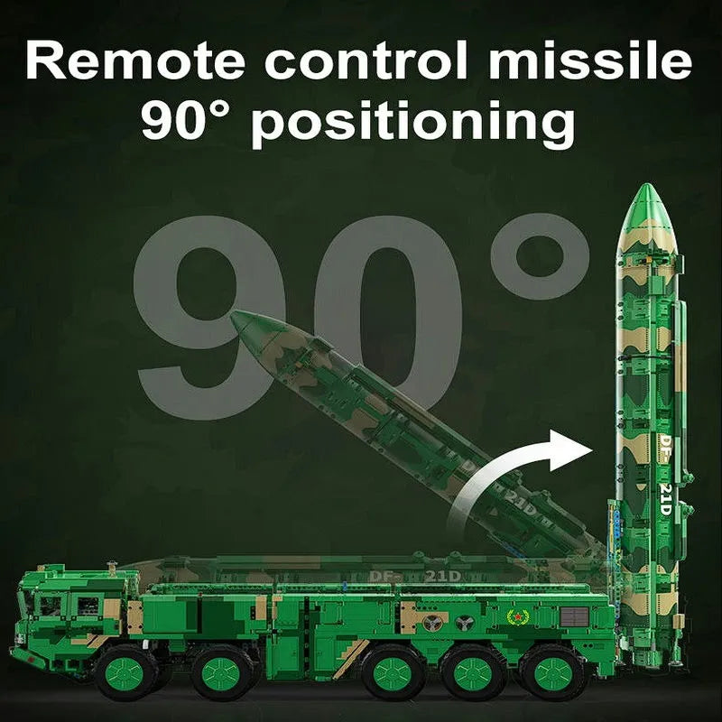 Cada MOC Motorized Building Block Set: DF-21D Anti Ship Ballistic Missile Vehicle, Model C56031