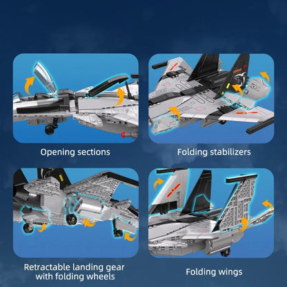 Cada MOC Building Block Set: Fighter Aircraft Striker Plane, Model 56027