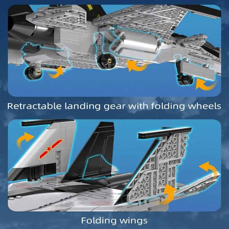 Cada MOC Building Block Set: Fighter Aircraft Striker Plane, Model 56027