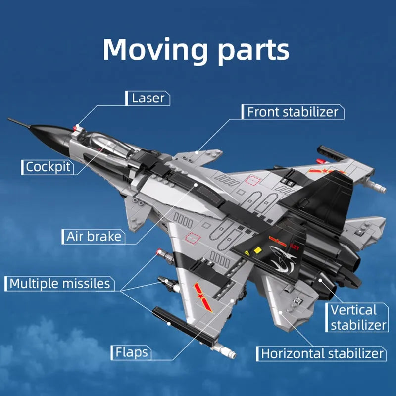 Cada MOC Building Block Set: Fighter Aircraft Striker Plane, Model 56027