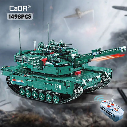 Cada MOC Building Block Set: Motorized M1A2 Main Battle Tank, Model C61001