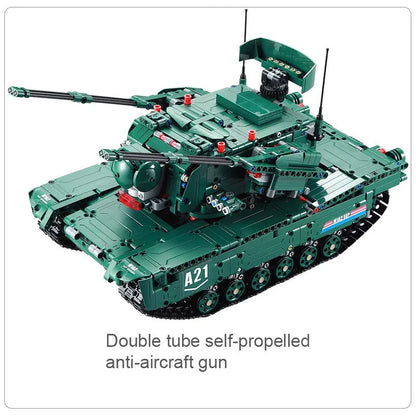 Cada MOC Building Block Set: Motorized M1A2 Main Battle Tank, Model C61001