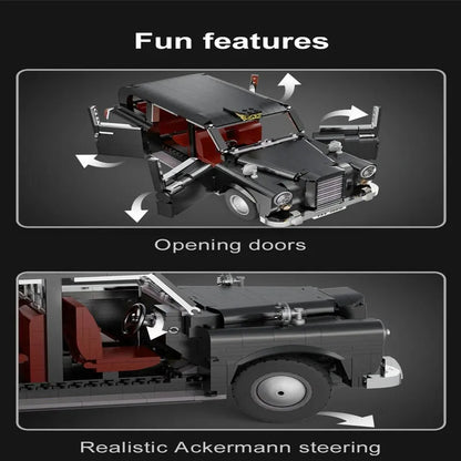 Cada MOC Building Block Set: 62004 RC Motorized Retro London Taxi, Model C62004PF