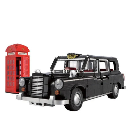 Cada MOC Building Block Set: 62004 RC Motorized Retro London Taxi, Model C62004PF