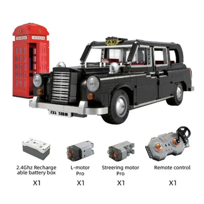 Cada MOC Building Block Set: 62004 RC Motorized Retro London Taxi, Model C62004PF
