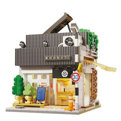 Cada MOC Building Block Set: 66007 Creator Summer Japanese Coffee Shop, Model C66007