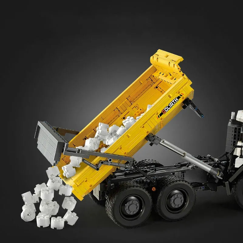 Cada MOC Motorized Building Block Set: APP RC Large Dump Truck Car 61054, Model C61054