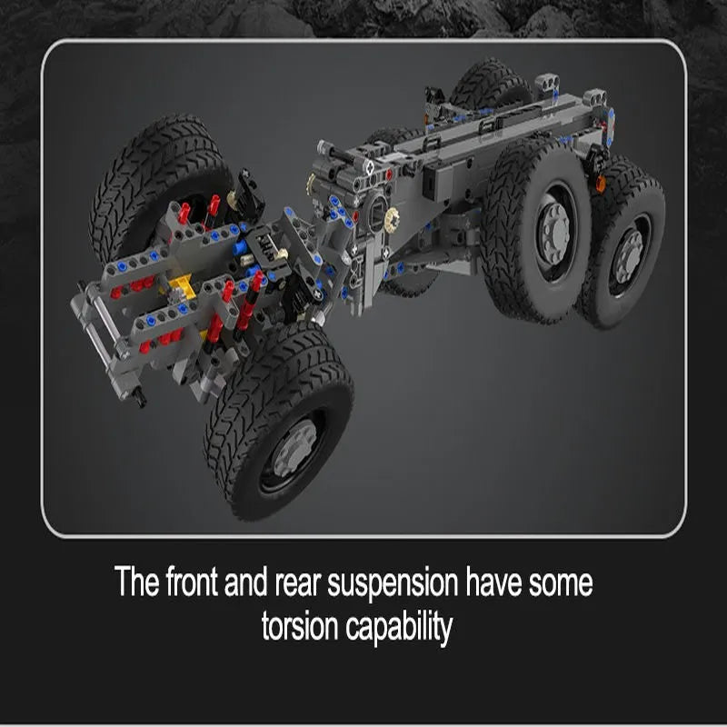 Cada MOC Motorized Building Block Set: APP RC Large Dump Truck Car 61054, Model C61054
