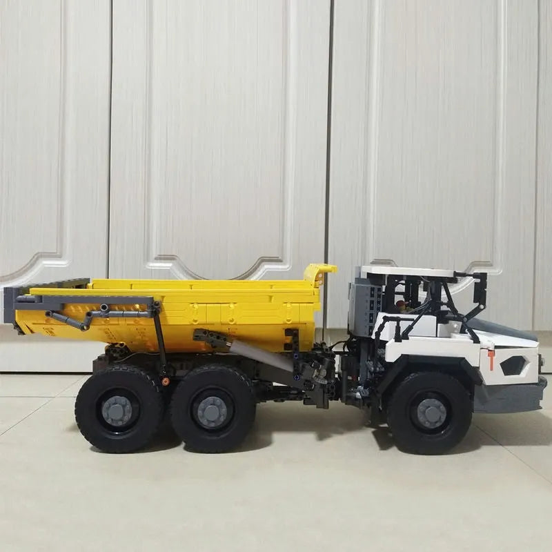 Cada MOC Motorized Building Block Set: APP RC Large Dump Truck Car 61054, Model C61054