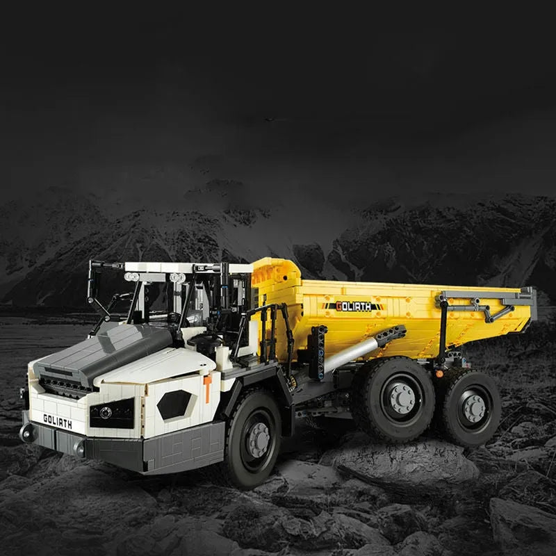 Cada MOC Motorized Building Block Set: APP RC Large Dump Truck Car 61054, Model C61054