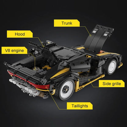 Cada MOC Motorized Building Block Set: APP RC Super Drift Racing Car C63001, Model C63001PF