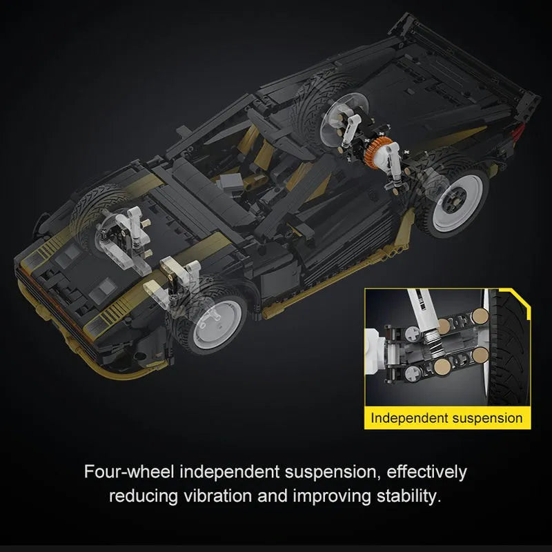 Cada MOC Motorized Building Block Set: APP RC Super Drift Racing Car C63001, Model C63001PF