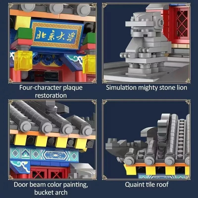 Cada MOC Building Block Set: Famous Peking University Gate, Model C66002